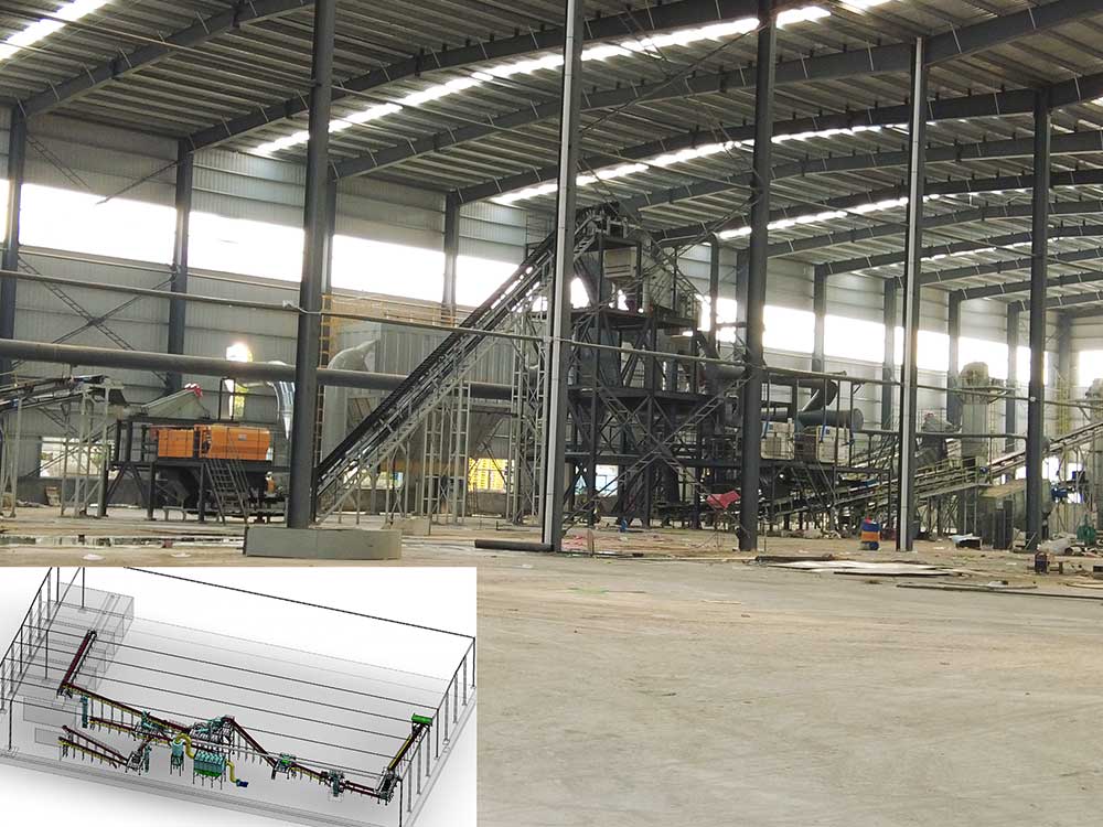 Semi-Dry Sorting Solution of Recycling Glass